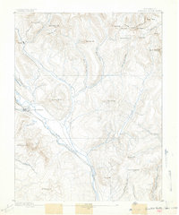 Crested Butte 1889 topographic map thumbnail