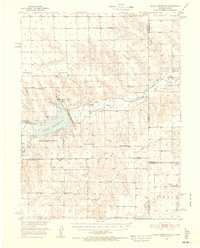 Bonny Reservoir 1950 topographic map thumbnail