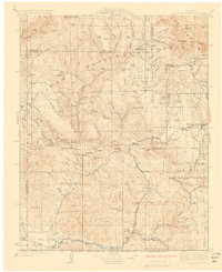 Pagosa Springs 1927 topographic map thumbnail