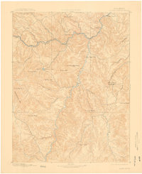 Platte Canyon 1893 topographic map thumbnail