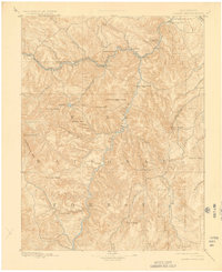 Platte Canyon 1893 topographic map thumbnail