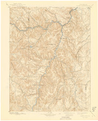 Platte Canyon 1893 topographic map thumbnail