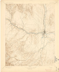 Pueblo 1896 topographic map preview