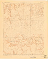 Mt Carrizo 1892 topographic map thumbnail