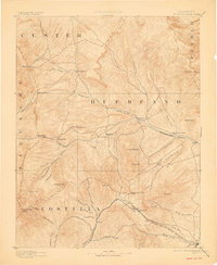 Huerfano Park 1892 topographic map thumbnail