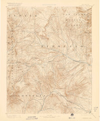 Huerfano Park 1892 topographic map thumbnail