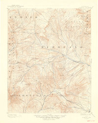 Huerfano Park 1892 topographic map thumbnail