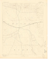Kit Carson 1891 topographic map preview
