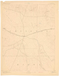 Kit Carson 1893 topographic map preview