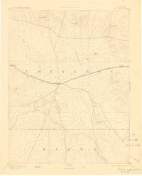 Kit Carson 1893 topographic map preview