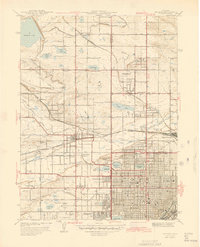 Arvada 1944 topographic map thumbnail