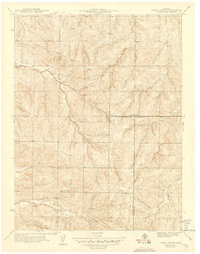 Piney Creek 1942 topographic map thumbnail