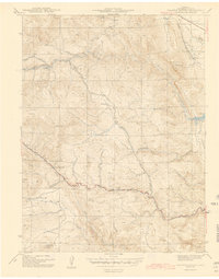Ralston Buttes 1944 topographic map thumbnail