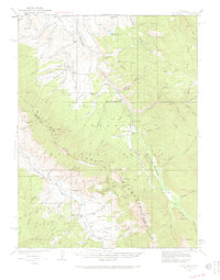 Ute Peak 1933 topographic map thumbnail