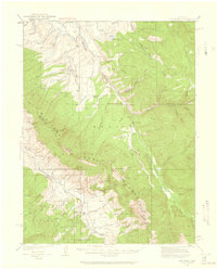 Ute Peak 1933 topographic map thumbnail