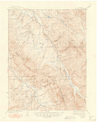 Ute Peak 1937 topographic map thumbnail