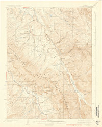 Ute Peak 1937 topographic map thumbnail