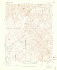 Wolf Creek Pass 1957 topographic map thumbnail