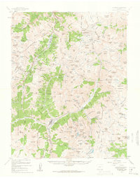 Silverton 1955 topographic map thumbnail