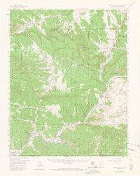 Pagosa Junction 1957 topographic map thumbnail