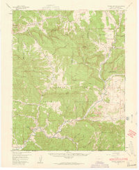 Pagosa Junction 1957 topographic map thumbnail