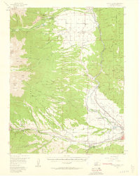 Poncha Springs 1956 topographic map thumbnail