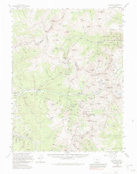 Montezuma 1958 topographic map thumbnail