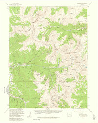 Montezuma 1958 topographic map thumbnail
