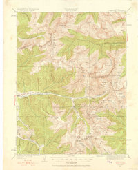 Montezuma 1933 topographic map thumbnail