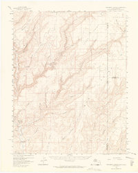 Monument Canyon 1957 topographic map thumbnail