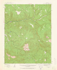 Mount Gunnison 1938 topographic map thumbnail