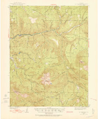 Mount Gunnison 1938 topographic map thumbnail