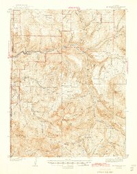 Mount Gunnison 1945 topographic map thumbnail