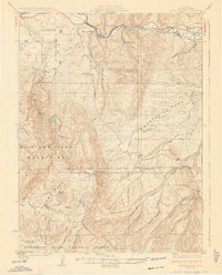 Mount Harris 1926 topographic map thumbnail