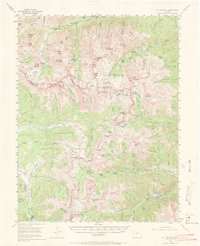 Mount Harvard 1955 topographic map thumbnail