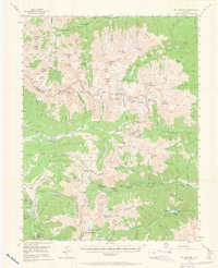 Mount Harvard 1955 topographic map thumbnail