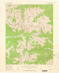 Mount Harvard 1955 topographic map thumbnail