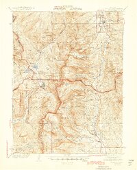 Mount Lincoln 1945 topographic map thumbnail