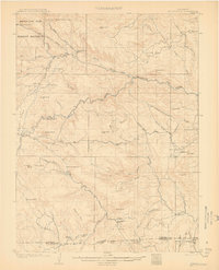 Mount Olympus 1907 topographic map thumbnail
