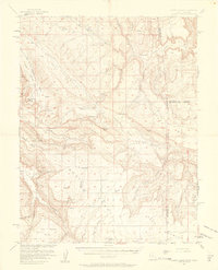 Lisbon Valley 1954 topographic map thumbnail