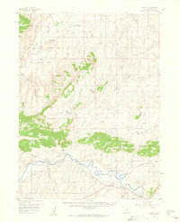 Maybell 1958 topographic map thumbnail