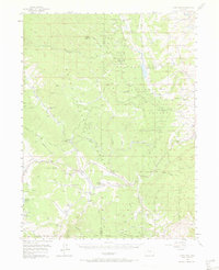 Gore Pass 1956 topographic map thumbnail