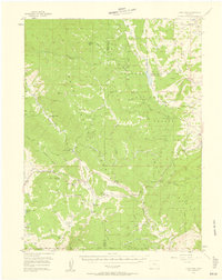 Gore Pass 1956 topographic map thumbnail