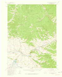 Hot Sulphur Springs 1957 topographic map thumbnail