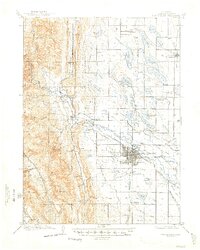 Fort Collins 1908 topographic map thumbnail