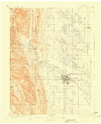 Fort Collins 1908 topographic map thumbnail