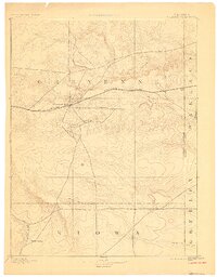 Cheyenne Wells 1894 topographic map thumbnail
