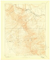 Canon City 1892 topographic map thumbnail