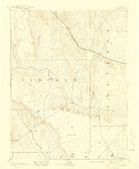 Arroyo 1893 topographic map thumbnail