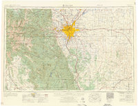 Denver 1957 topographic map thumbnail